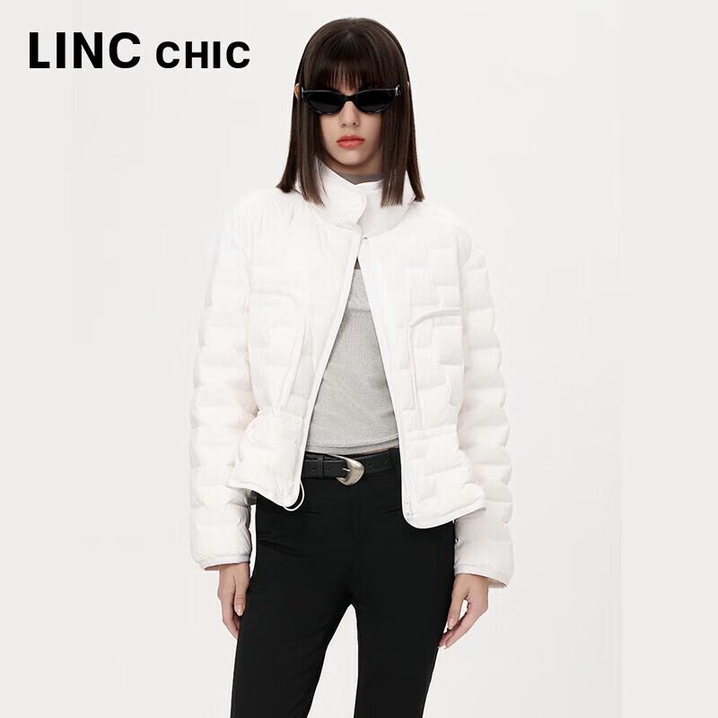 Jinyujie 2024 Herbst Leichte Kurze Daunenjacke für Damen