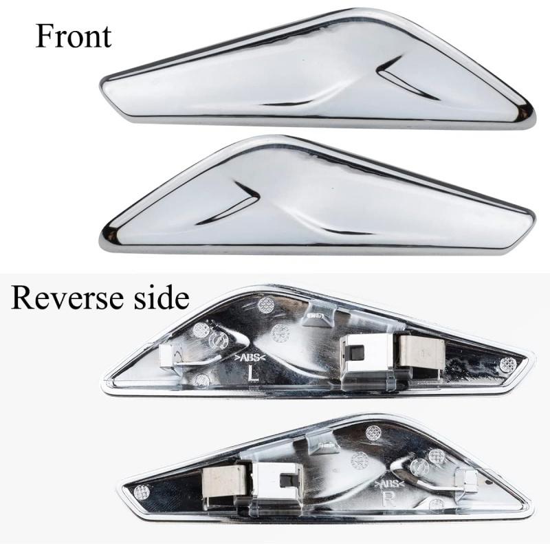 Front Fender Chrome Finisher Trim Right Left Side Fits X3 F25 X4 F26 2013-2017 Replaces 51117338570 51117338569