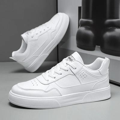 Sneakers Casual da Uomo in Pelle Leggere Scarpe da Passeggio Corsa Uomo Traspiranti per Esterno Piattaforma Bianca Uomo Scarpe Sportive Tennis