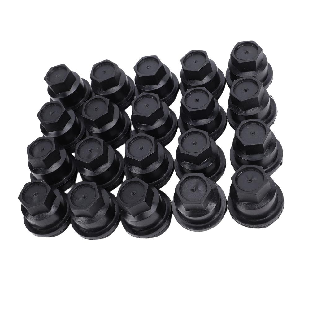 20pcs 24mm Wheel Lug Nut Covers Cap Set Black 15661036 Replacement for Chevy S10 Blazer