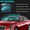 Windshield Tint Strip, 2 Pack Window Tint Car, 5% VLT Sun Shading Heat & UV Protection Windshield Solar Protection Film For Cars, Include 2 Squeegee,