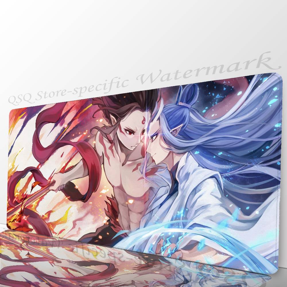 Nezha Movie Animation Mousepad Mouse Mat Desk Mat With Pad Gaming Accessories Prime Gaming XXL Keyboard Pad Padding Mat