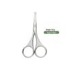 Stainless Steel Curved Nose Hair Scissors for Men & Women, also Perfect for Eyelash and Eyebrow Trimming.