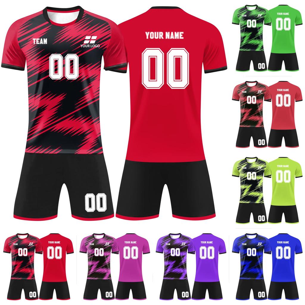 Personalizovaná sada košil Pánská Dívčí s číslem jména Vlastní fotbalové dresy pro chlapce tréninkový oblek