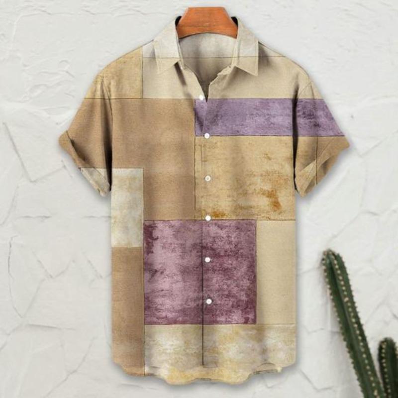 Men Summer Tops Fashion Lapel Quick Drying Men Summer Shirt Casual Men Summer Shirt Men Summer Tops Beachwear