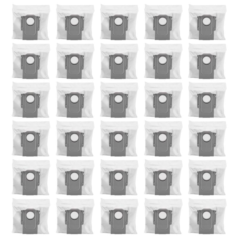 AEE4-30Pcs Dust Bag Replacement Accessories For Roborock T8, G10S, Q7 MAX, Q7 Max+, S7 MAXV Ultra Robotic Vacuum Cleaner