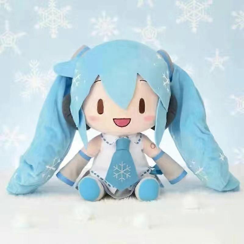 32cm Kawaii Hatsune Miku Plush Doll Anime New Bow Miku Preciality Plush Cushion Sofa Ornament Room