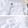 Summer 100% Linens Men's Shorts Holiday Beach Short Baggy Pants Breathable Men Clothing Fresh Color Straight Casual Shorts
