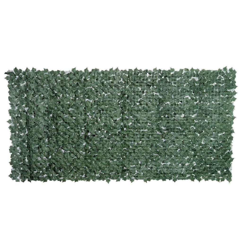Artificial Hedge Privacy Screen, UV Protected Privacy Screen, Green Balcony Privacy Screens, Fence Privacy Mesh with Leaves, Hedge Fence, 300 x 150 cm