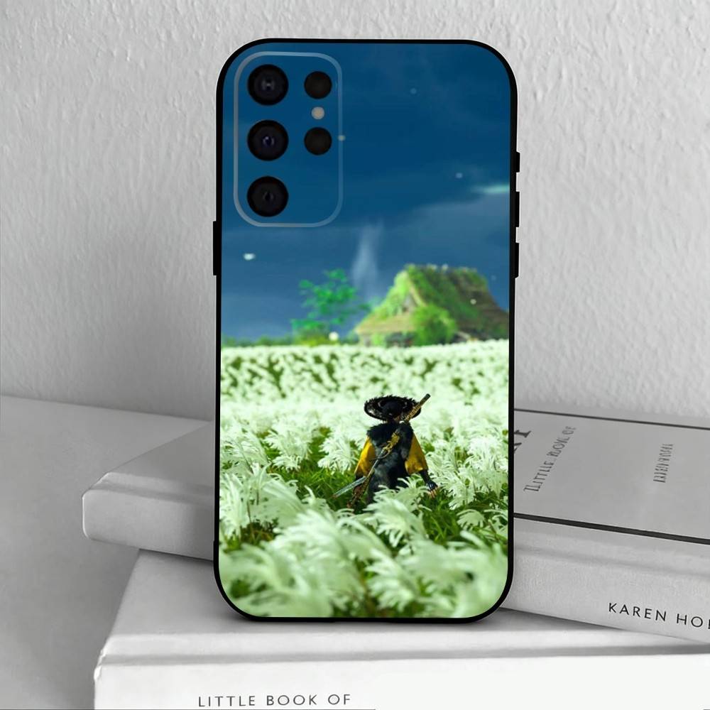 Game G-Ghost Of Y-Yotei  Phone Case For Samsung S25,S24,S21,S22,S23,S30,Ultra,S20,Plus,Others Soft Black Case