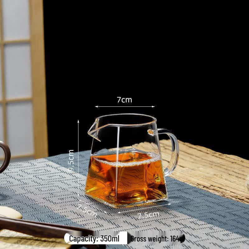 Hammered Borosilicate Glass Gongdao Cup
