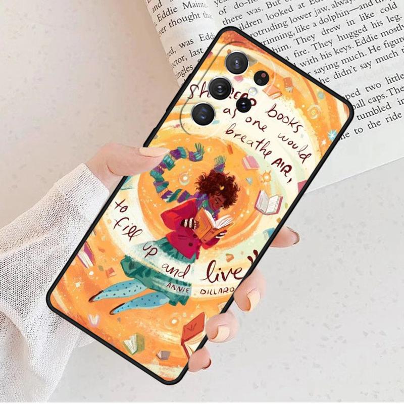 Book Lover Phone Case For Samsung Galaxy S25 S23 S30 S8 S21 S20 FE S24 S22 Note 10 20 S8 Plus Lite Ultra