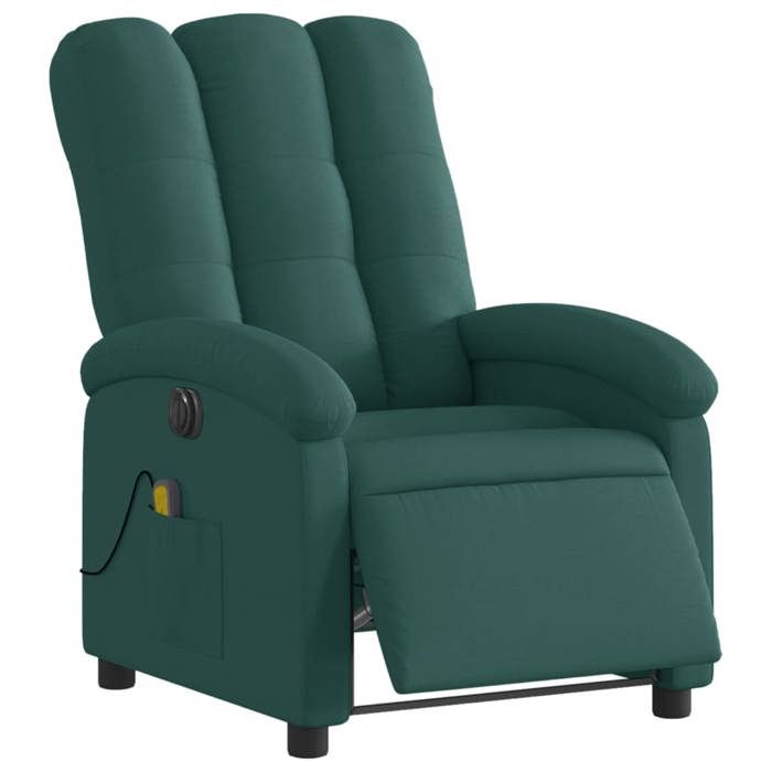 VidaXL Fauteuil de Massage Inclinable Électrique, Chaise de Relaxation avec Dossier et Repose-pied Réglables, Siège de 3204086