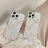 Suitable for IPhone16E Phone Cases, Starry Sky Resin, Apple 15promax, and 3D Pearl Butterfly 14