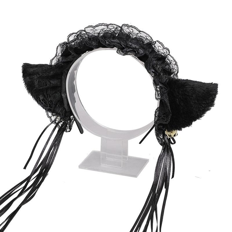 A cosplay prop accessory cat lady hair accessory animal ear maid accessory bell cat ear headband