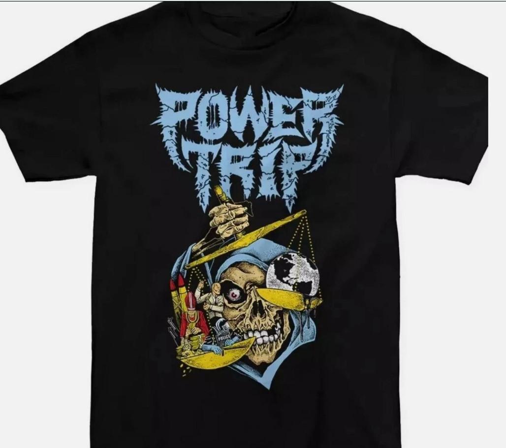 Vintage Power Trip Band Tour T-shirt size S-5XL XL