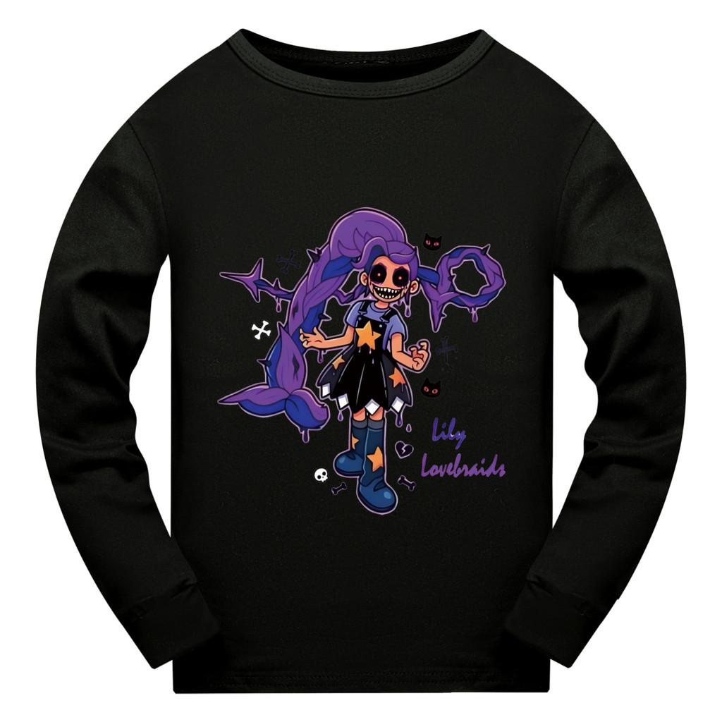 5602 Game Print Girls Lily Lovebraids Long Sleeves T-Shirt
