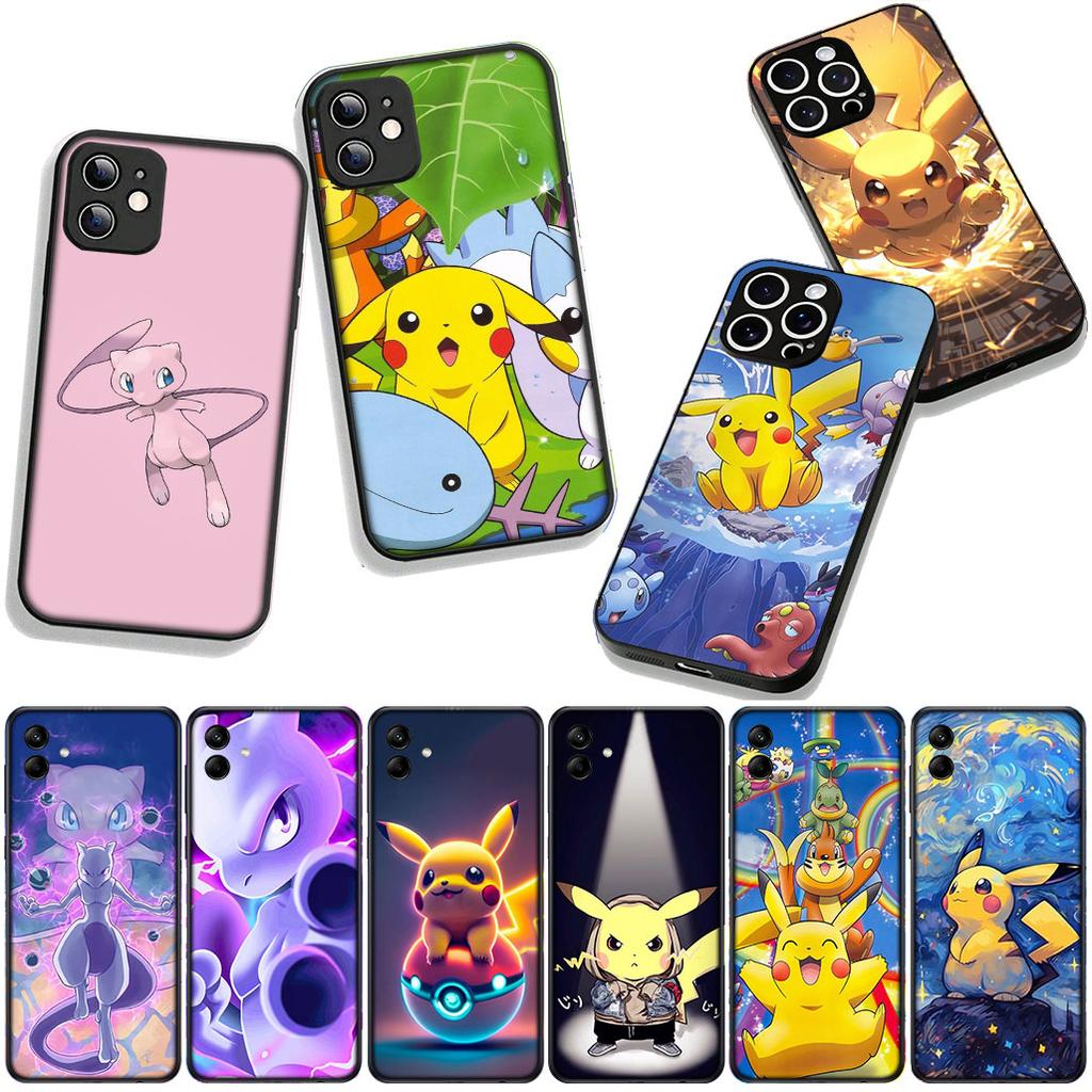 Mew Two Mewtwo P-Pokemons P-Pikachus for Motorola Moto Edge 70 60 Fusion 40 NEO Pro G56 G96 G71 G73 G52 G41 G42 G50 G51 Case