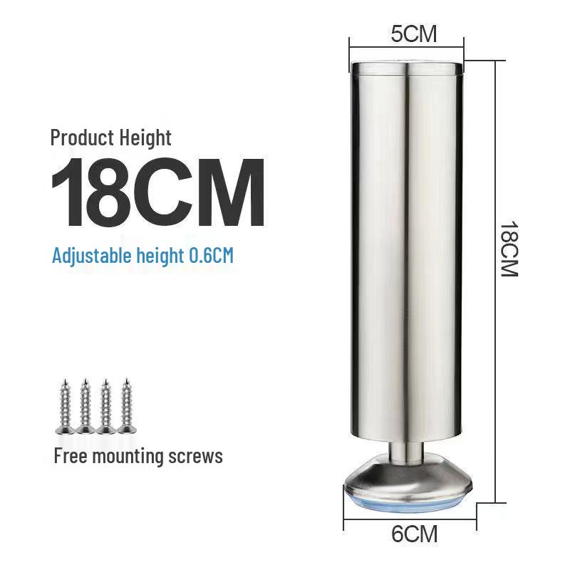 Adjustable Stainless Steel Furniture Legs for Tables, Cabinets, and Sofas