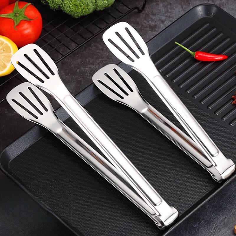 Zhishi Stainless Steel Kitchen Food Tongs