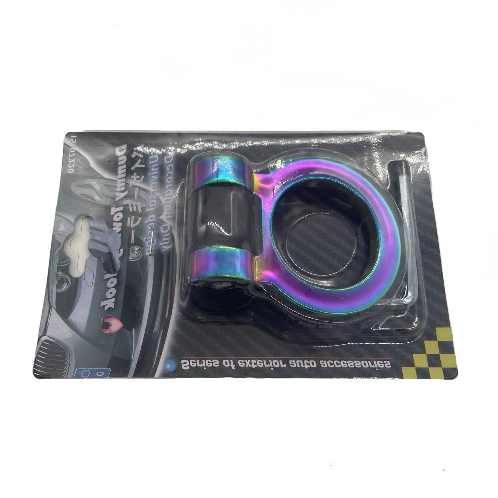 ABS Car Styling Trailer Hooks Sticker Decoration Car Auto Rear Front Trailer Simulation Racing Ring Vehicle Towing Hook
