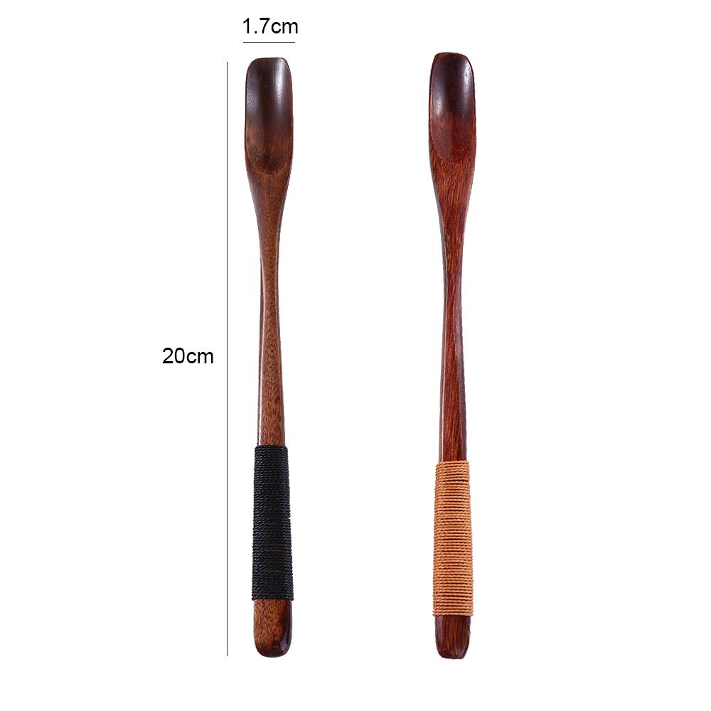 Ice Cream Cake Stirring Cappuccino Wooden Mixing Espresso Spoon Teaspoon Coffee Scoop Stirrer