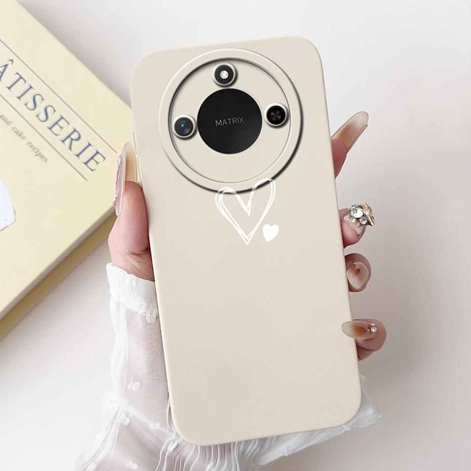 Phone Case For Honor X9c Smart 5G Pretty Girl Flower Printed Soft Silicone Back Cover For Honor X9C X9cSmart Cases Bumpers