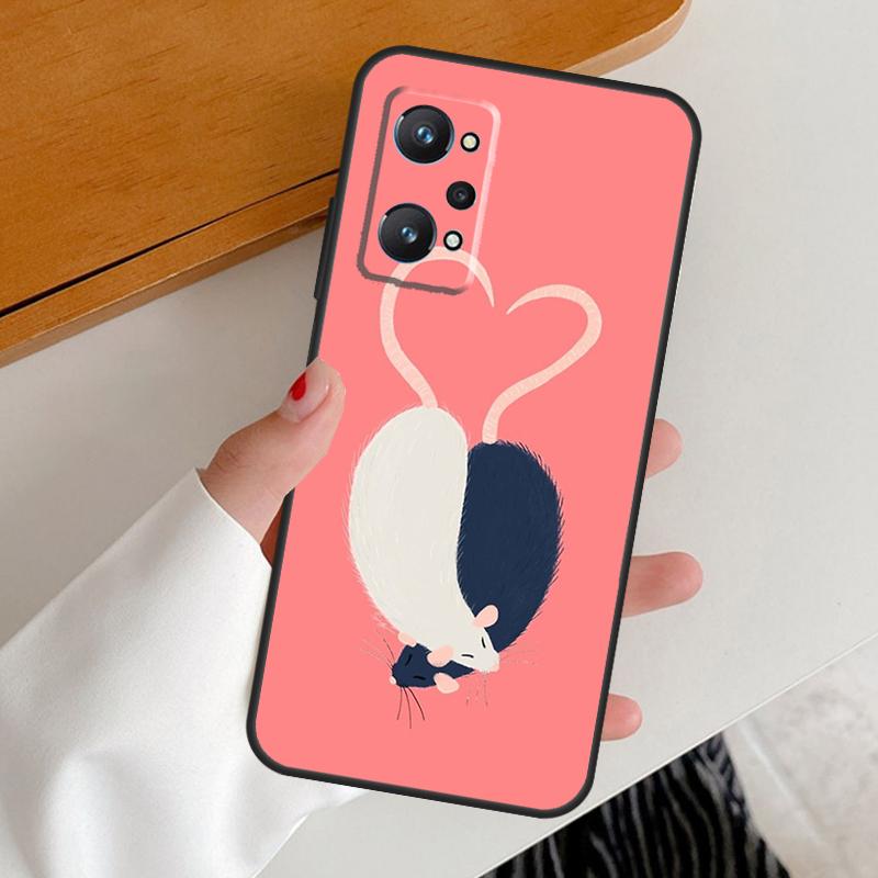 

Mouse Rat For Realme GT7 GT6 15 Pro 10 11 12 13 14 Pro Plus C65 C63 C61 C55 C51 C53 C35 C75 C67 Case Realme 12 Pro