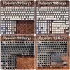 MAIMOOO Russische Pudding Tastenkappen Transparente Tastenkappe OEM PBT Tastenkappe 117/134 Tasten für /84/87/96/98/104 Mechanische Gaming-Tastaturen