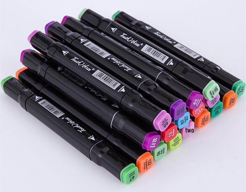 3rd Generation Touch Three Marker Pen Set for Student Hand-Painted Anime Art - Oil-Based Colored Painting Pens