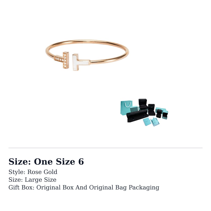 TIFFANY & CO. T 18K Gold With Mother Of Pearl And Diamond Bangles Women's GRP11104