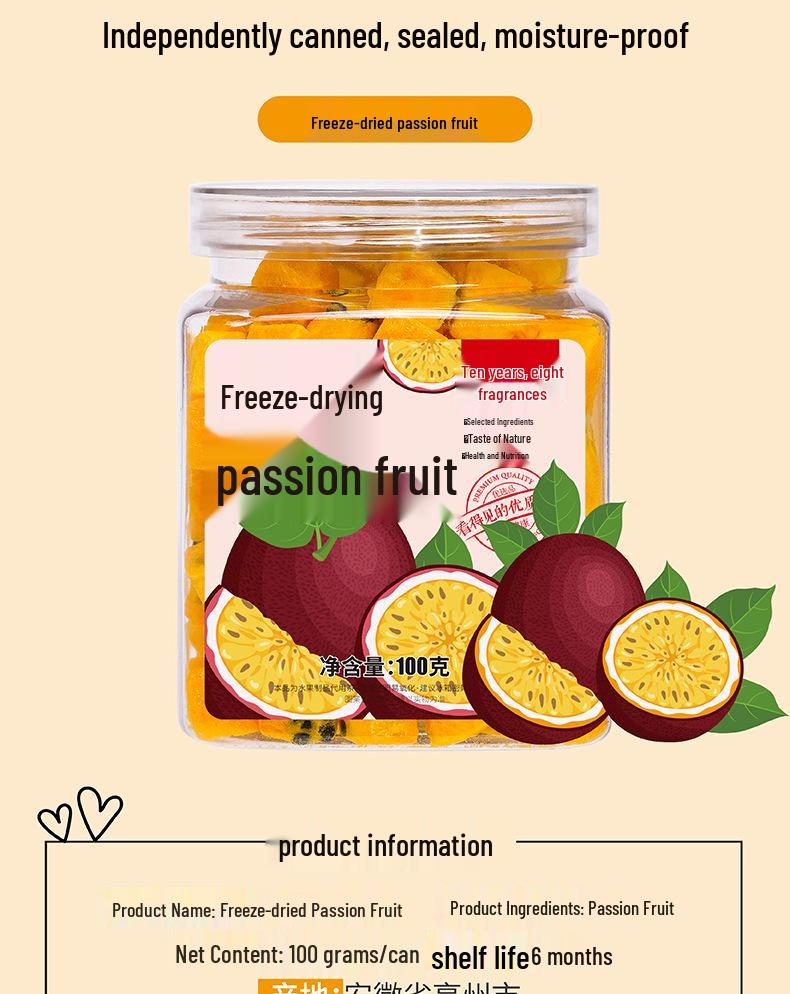 Freeze-Dried Passion Fruit & Lemon Kumquat Cold Brew Tea with Lemon Slices