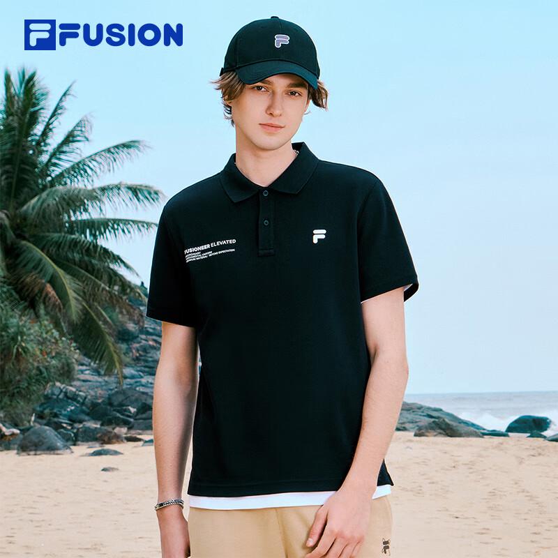 Fila Men's Relaxed Fit Knit Polo Shirt