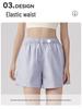 Lätt set för solskydd för kvinnor: Långärmad yogatäckning med huva och andningsaktiva, avslappnade sportshorts