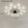 LED Firework Ceiling Lamp Creative Unique Design A.C. Powered 85-265V for Living Room Bedroom Hotel Hall