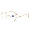 Elderly-friendly Lightweight Glasses, Stylish for Commuting, Ultra-light Frameless Diamond-cut Anti-blue Light Presbyopic Metal Glasses