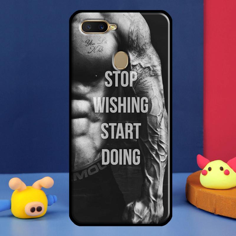 Bodybuilding Gym Fitness Case For Oppo A98 A78 A58 A15 A16 A17 A5 A9 A91 A52 A72 A76 A96 A74 A94 A54 S A57 A77 Cover