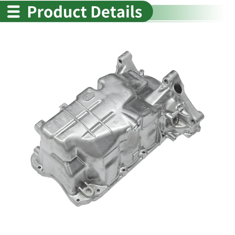 UXCELL Auto Car Engine Oil Pan lAluminum Oil Pan Sump Transmission Oil Pan for Honda Fit Base 2009-2013 No.11200RB0900