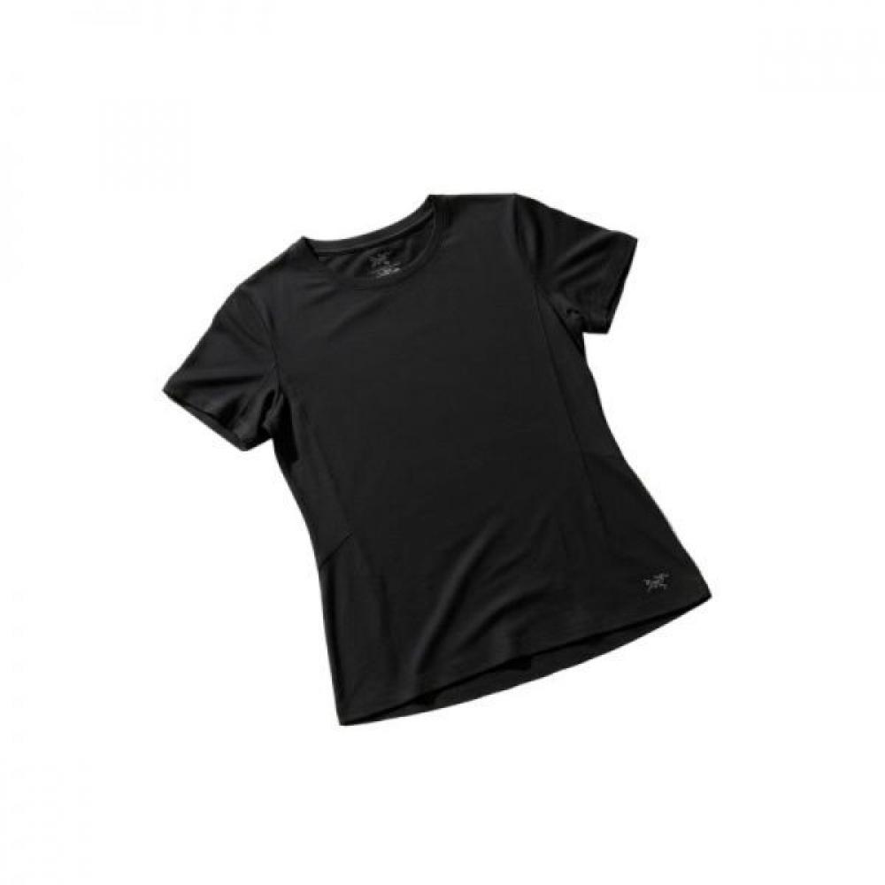 Arcteryx Lana Merino Wool Crew Shirt Ss Women Atpsw09495blk Black/S (around 90)