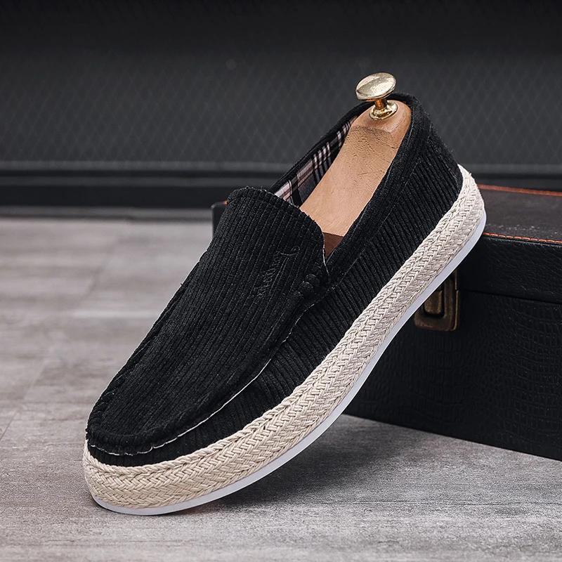 Fashion Dropshipping Canvas Sneakers Men Sport Casual Shoes for Men Summer Slip on Loafers Men man Chunky Comfortable Walking Shoes Male