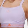 adidas X Stella McCartney Co-Branded Tpr Sports Bra With Adjustable Crossover Straps And Logo Print Women Sports Bra Purple HI6161