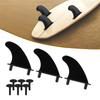 3Pcs TPU Soft Tops Surfs Fins Replacement Soft Surfboard Fins Tail Fins