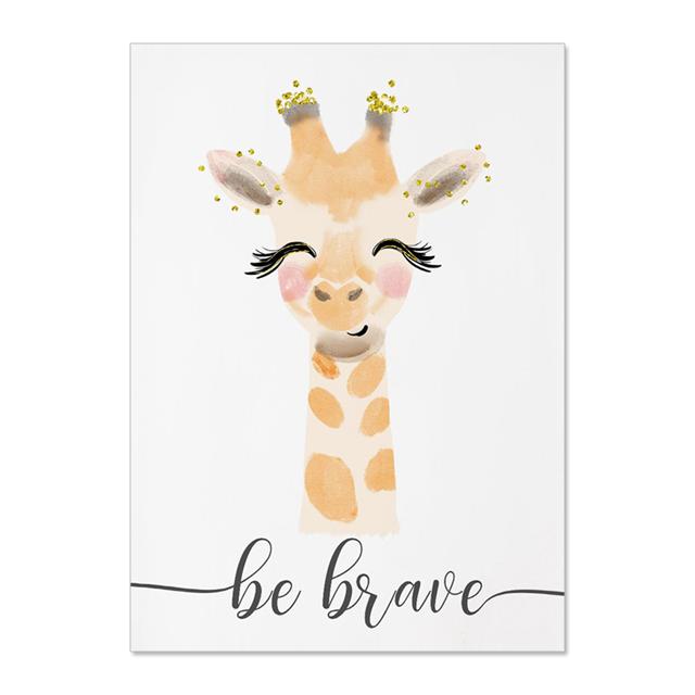 

Украшение животных Коала Жираф Альпака Художественный постер Детские холсты Комнатные картины для детской комнаты Декоративные принты Настенные постеры без рамки 21*30cm