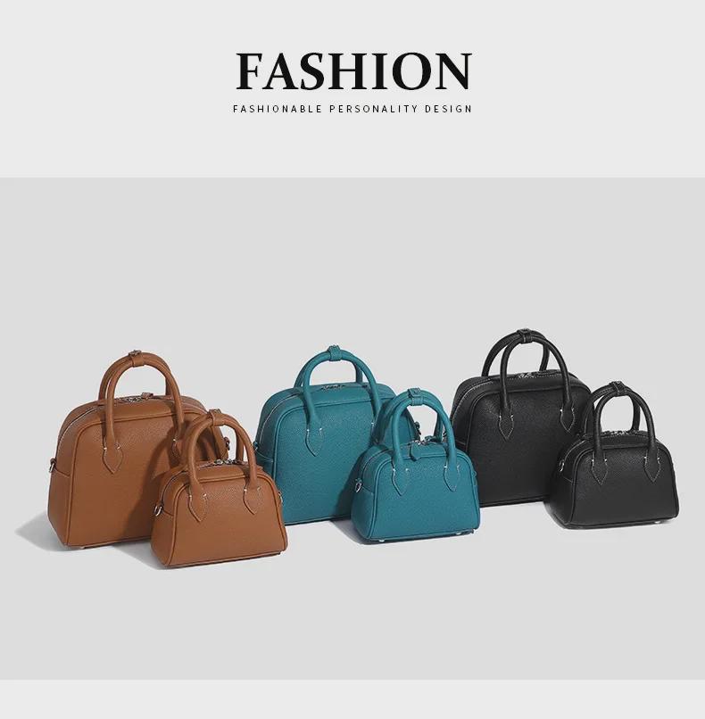 Lychee Pattern Hand-Held Crossbody Bag - 2024 Original Boston Design