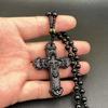 Imitation Green Jade Cross Pendant Necklace Hand-Carved High Quality Non-Irritating Jewelry for All Age Groups Gifting