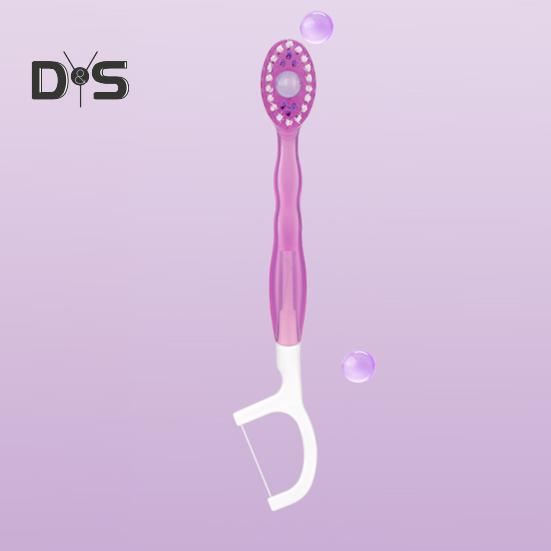 12 Piezas Cepillo de Dientes Desechable con Pasta de Dientes Palillo de Hilo Dental Raspador de Lengua Portátil Viaje Adultos Mini Cepillo de Dientes Pre-Pegado Hilo Dental Cuidado Bucal