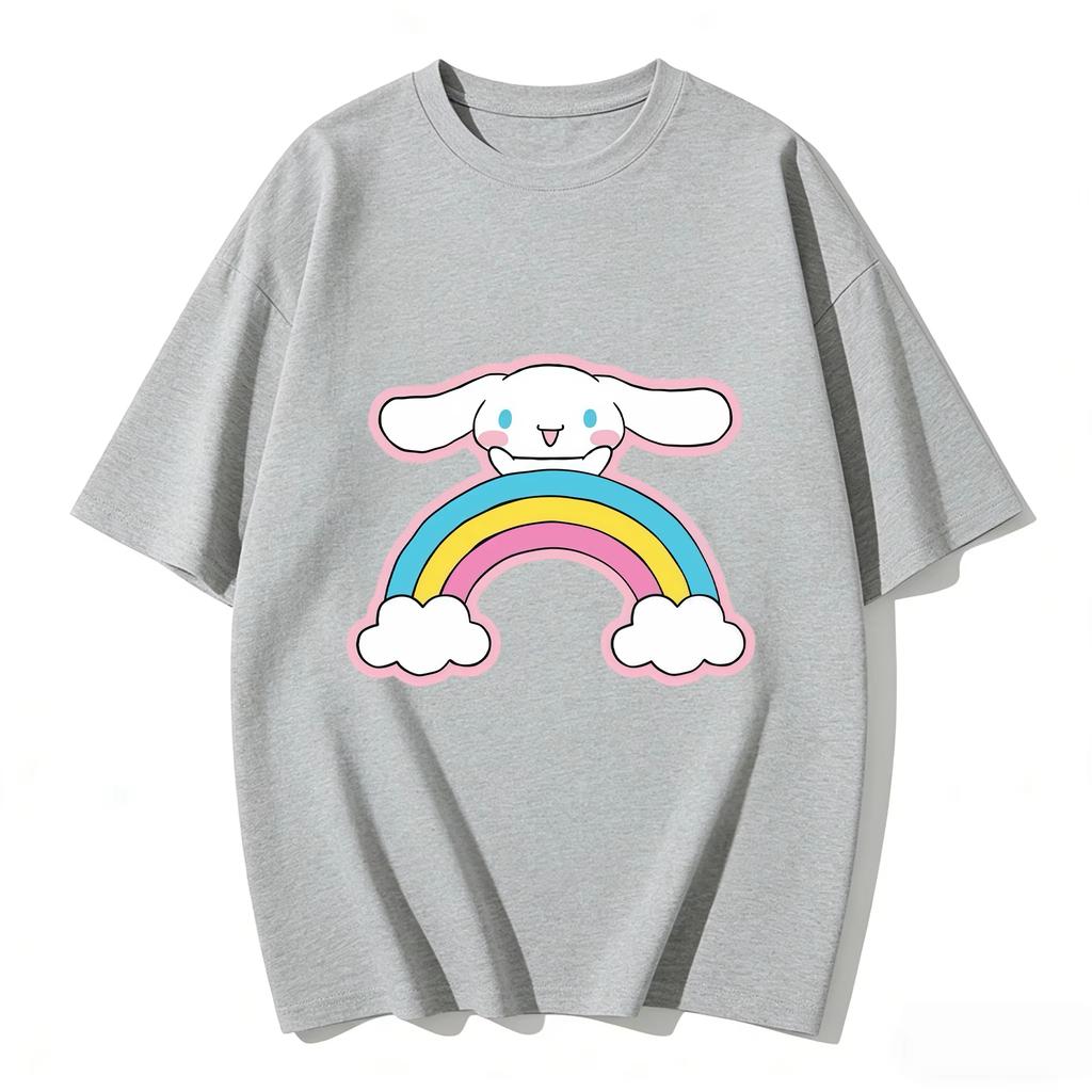 2026 Cinnamoroll Tee soft cotton short sleeve crew neck cute print lightweight summer top for Women daily casual wear