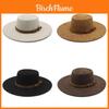 Style Fashion Felt Hat With Wide Brim And Embroidered Totem For Women