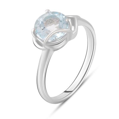 Ασημένιο δαχτυλίδι με φυσικό τοπάζι 2.6ct (2089377)