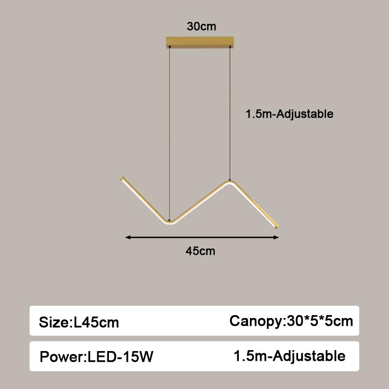 

Внутренние светодиодные шнуровые подвесные светильники для столовой кухни 15 Вт 24 Вт 36 Вт светодиодные потолочные светильники люстра подвесное освещение для коридора Cool White No RC